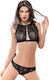 Norddiva Lingerie Dantelat Set de Lenjerie Bralette cu Brazilia Negru Set Bralette cu Brazil din dantelă