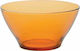 Homestyle Μπωλ Σερβιρίσματος Στρογγυλό Γυάλινο Amber με Διάμετρο 13.5εκ.