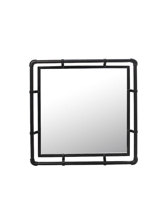 Espiel Καθρέπτης Τοίχου με Μαύρο Μεταλλικό Πλαίσιο 40x40cm