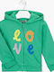 Losan Kids Cardigan Sweatshirts Hooded Green