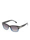 Men's Sunglasses with Multicolour Plastic Frame and Gray Lens