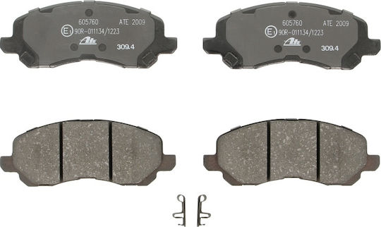 Ate Σετ Τακάκια Εμπρός 4τμχ για Citroen C4 Jeep Compass Mitsubishi Asx / Galant / Lancer