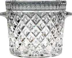 Max Home Diamond Glass Ice Bucket Container