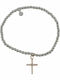 Mertzios.gr Bracelet with Cross design made of Silver with Zircon 261016132326FU