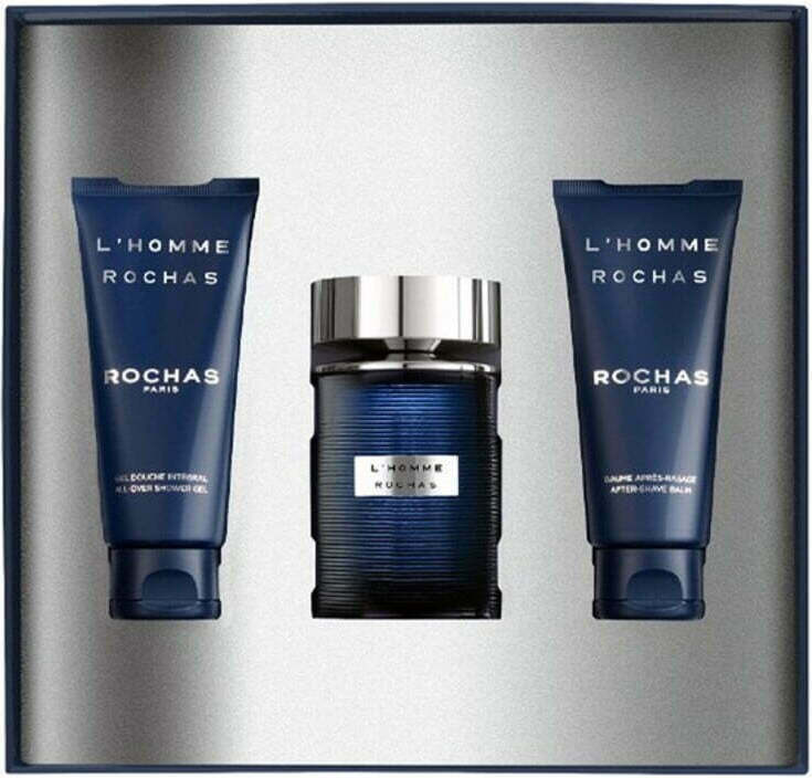 Rochas L'Homme Eau De Toilette 100ml, After Shave Lotion 100ml & Shower