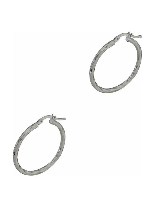 Mertzios.gr Earrings Hoops made of Silver