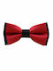 JFashion Bow Tie Red / Black Double