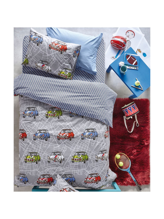 Kentia Race Set Kids Duvet Cover Single with Pi...