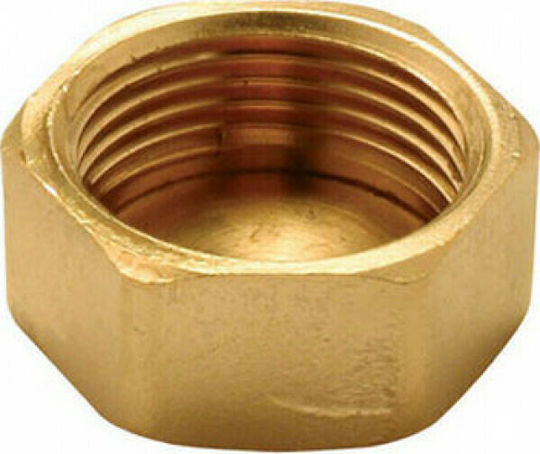 Interflex Θηλυκή Τάπα Ορειχάλκινη 3/4" 151395