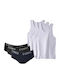 FB1017 Herren Unterhemden in Weiß Farbe 6Packung