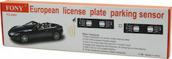 Car License Plate Frame Parking System with Camera / Buzzer and 2 Sensors in Black Colour