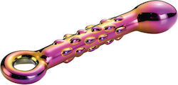 Dream Toys Glamour Glass Ribbed G Spot Dildo Γυάλινο Dildo 18cm