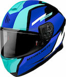 MT Targo Pro Sound Full Face Helmet DOT / ECE 22.05 1450gr Blue MTH000KRA381