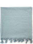 Pennie Klima Beach Towel Cotton Light Blue with Fringes 170x90cm.