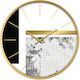 InTheBox Wanduhr Metallisch White, Grey, Gold Ø60cm