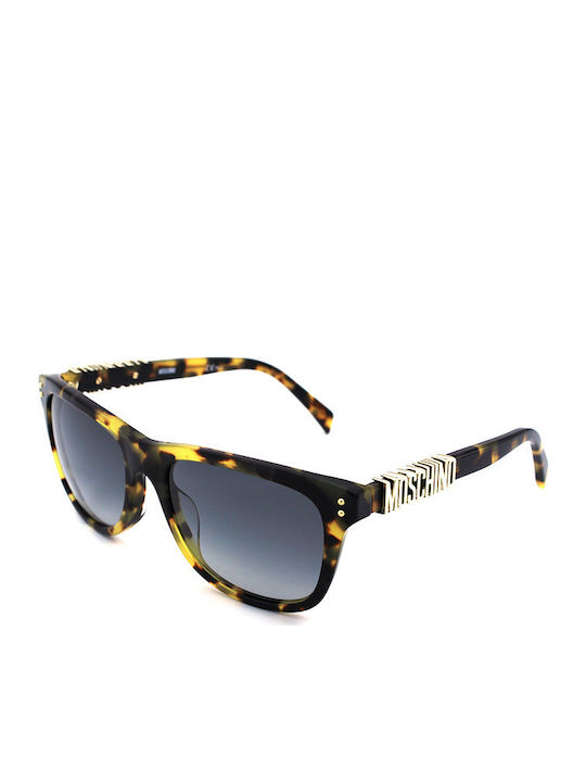 Moschino Ochelari de soare cu Maro Broască țestoasă Din plastic Rame și Albastru Ochelari de soare Lentilă MOS003/S SCL/9O