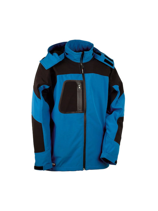 Cofra Sweden Arbeitsjacke Softshell mit Kapuze Blau