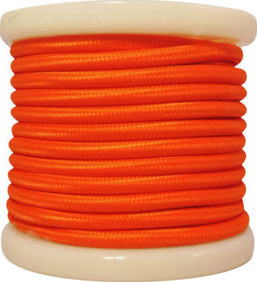 Elvhx Textile Fabric Cable 2x0.75mm² Orange EL330026