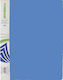 A&G Paper Clipboard Flexible with 10 plastic sleeves Slides for Paper A4 Blue 1pcs