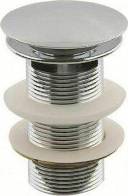 Oscar Plast Pop Up Valve Sink with Overflow Silver