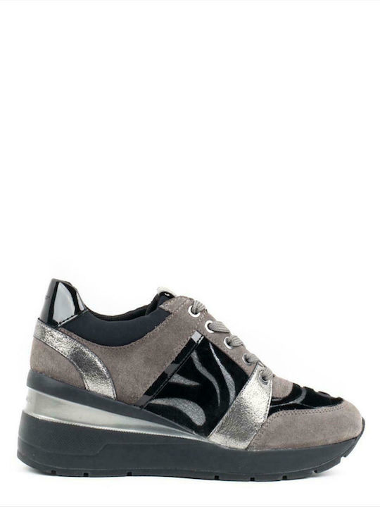 Geox Zosma Damen Anatomisch Sneakers Gray