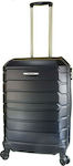 Forecast 420212 Μεσαία Βαλίτσα με ύψος 65cm σε Μαύρο χρώμα