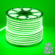 GloboStar Rezistentă la apă Bandă Neon Flex LED Alimentare 220V cu Lumină Verde Lungime 1m și 120 LED-uri pe Metru