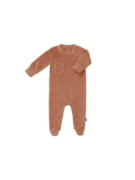 Fresk Baby Bodysuit Set Long-Sleeved Velvet Pink