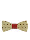 Baby Wooden Bow Tie Beige