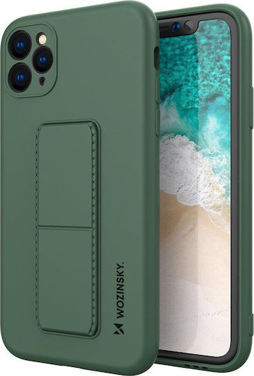 Wozinsky Kickstand Flexible Umschlag Rückseite Silikon Dark Green (iPhone 11 Pro)