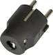 VK Lighting Stecker Männlich Schuko Schwarz