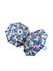 Floss & Rock Kids Curved Handle Umbrella Animals with Diameter 67cm Blue