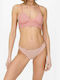 Only Kitty Brief Bikini Triunghi cu umplutură argilă roșie