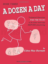 Willis Music Edna Mae Burnaum - A Dozen A Day Μέθοδος Εκμάθησης για Πιάνο Book 3 (English Version)