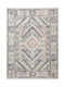 Balsan Bohemian Rug Rectangular with Fringes Aqua / Cream / Ivory