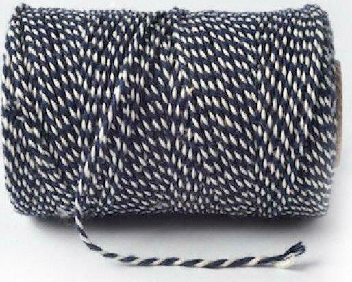 Synchronia Schnürsenkel Baumwoll Blau Länge 100m