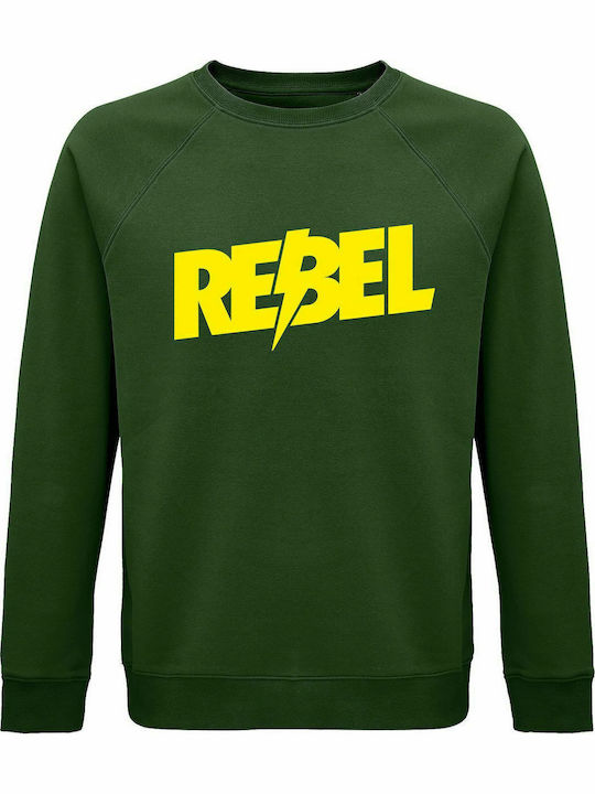 Unisex Sweatshirt, Bio "Rebel", Dunkelgrün