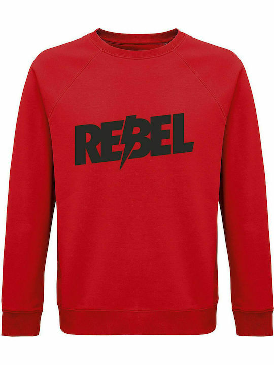 Pulover unisex, organic "Rebel", portocaliu