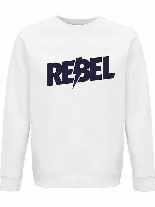 Unisex-Sweatshirt, Bio "Rebel", Weiß