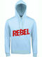 Unisex Hoodie "Rebel", Creamy Blue