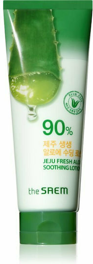 The Saem Jeju Fresh Aloe Moisturizing Lotion Body with Aloe Vera for All Skin Types 250ml