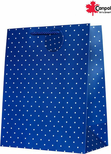 Canpol Small Polka Dot Paper Gift Bag 17.8x9.8x22.9cm (Miscellaneous Colours)