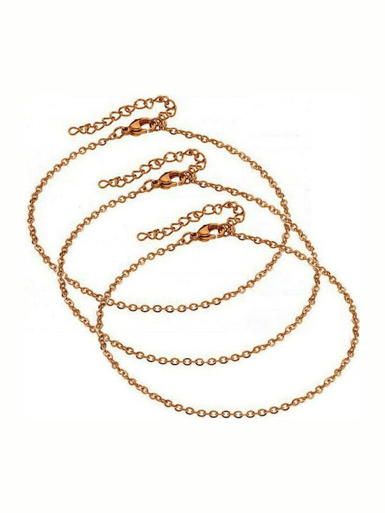 Verorama Vergoldete Fußarmbänder aus Edelstahl 27cm