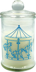 Christening Favor with Jar Αρωματικό Κερί Καρουζέλ Blue