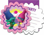 Invitations 6pcs 87019Party Trolls Invitations 6 pieces