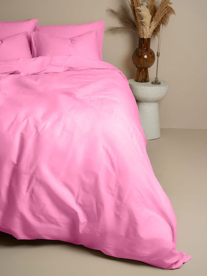 Sunshine Παπλωματοθήκη Βαμβακερή Μονή 170x250 Cotton Feelings 112 Fuchsia