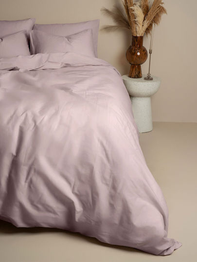 Sunshine Παπλωματοθήκη Βαμβακερή Μονή 170x250 Cotton Feelings 107 Dark Grey
