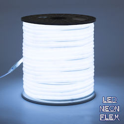 GloboStar Wasserdicht Neon Flex LED Streifen Versorgung 220V mit Kaltweiß Licht Länge 1m und 120 LED pro Meter