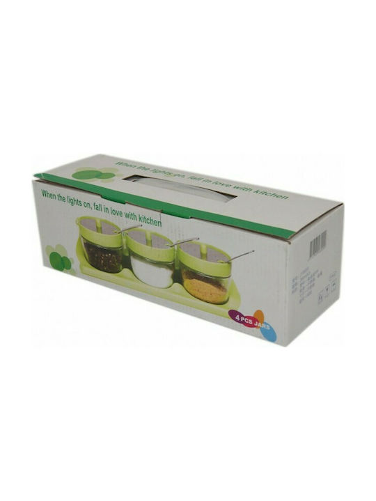 Rolinger Vase General Use with Lid Plastic with Stand 3pcs