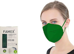 Famex Particle Filtering Half Mask FFP2 NR Mască de protecție FFP2 Forest Green 100buc